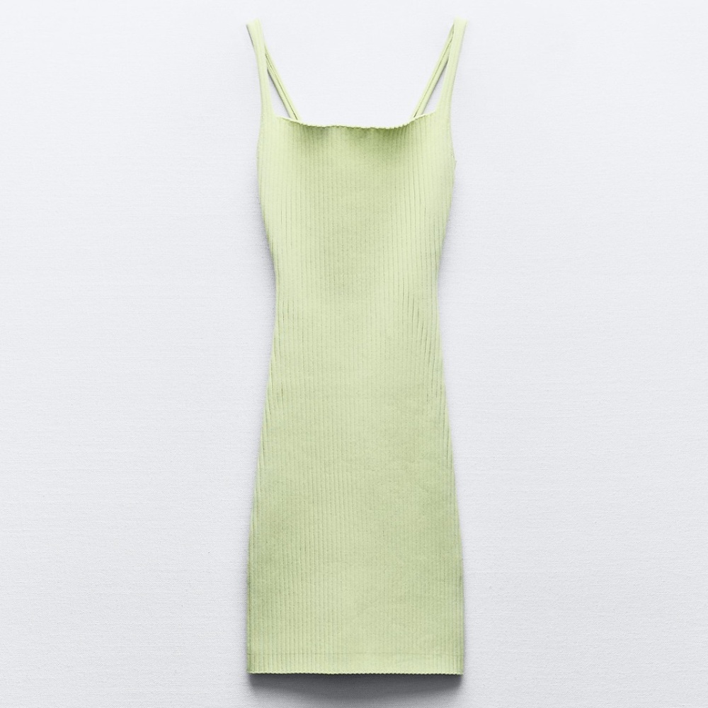 Zara Mini Dress with Rib Details